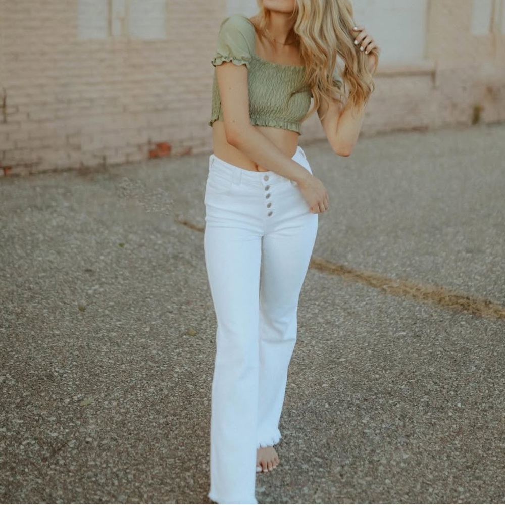 White Flared Jeans